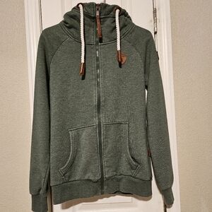 Wanakome Hera Full Zip Olive Green Hoodie